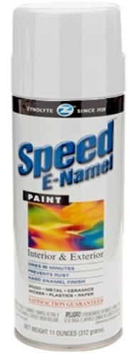 0036333003975 - SPEED E-NAMEL GLOSS WHITE SPRAY PAINT, CASE OF SIX, 11 OZ CANS