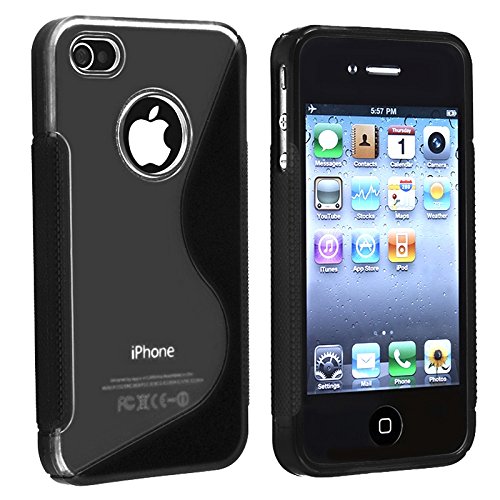 0364512235511 - FOR APPLE IPHONE 4S/IPHONE 4 S-LINE HYBRID CASE (BLACK)