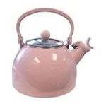 0036588606013 - RESTON LLOYD 60601 PINK - WHISTLING TEA KETTLE WITH GLASS LID