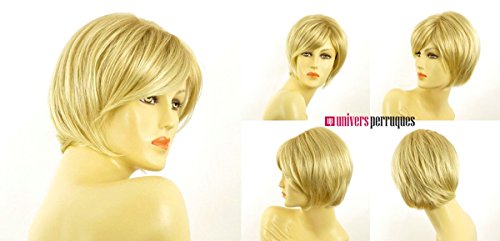 3662689003139 - WIG UNIVERS LANA 24BT613 SHORT, SMOOTH, HIGHLIGHTED WOMAN'S WIG IN VERY LIGHT GOLDEN BLONDE