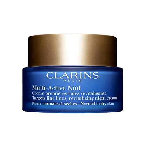 3666057016035 - CLARINS MULTI-ACTIVE NIGHT CREAM | MULTI-TASKING ANTI-AGING MOISTURIZER | TARGETS FINE LINES | REVITALIZES, TONES AND NOURISHES | HYDRATES AND SMOOTHES | NORMAL TO DRY SKIN TYPES | 1.7 OUNCES