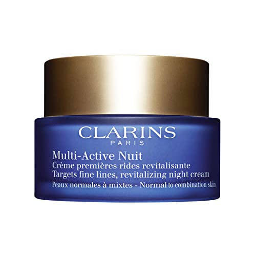 3666057091322 - CLARINS MULTI-ACTIVE NIGHT CREAM | MULTI-TASKING ANTI-AGING MOISTURIZER | TARGETS FINE LINES | REVITALIZES, TONES AND NOURISHES | HYDRATES AND SMOOTHES | NORMAL TO COMBINATION SKIN TYPES | 1.6 OUNCES