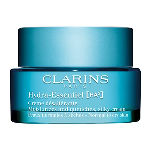 3666057097980 - CLARINS NEW HYDRA-ESSENTIEL SILKY CREAM|INTENSELY HYDRATING MOISTURIZER|60 SECONDS TO PLUMPER SKIN*|NOURISHES, COMFORTS AND SOFTENS|DOUBLE DOSE HYALURONIC ACID|NORMAL-DRY SKIN|1.7 OUNCES