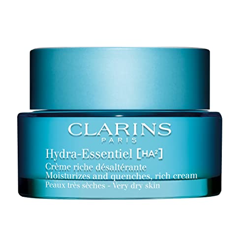 3666057098024 - CLARINS NEW HYDRA-ESSENTIEL RICH CREAM|INTENSELY HYDRATING MOISTURIZER|60 SECONDS TO PLUMPER SKIN*|NOURISHES, SOFTENS AND SOOTHES|DOUBLE DOSE HYALURONIC ACID|VERY DRY SKIN TYPE|1.7 OUNCES