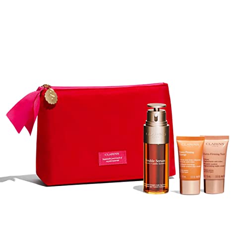 3666057114236 - CLARINS DOUBLE SERUM AND EXTRA-FIRMING SET | 3-PIECE HOLIDAY SKINCARE GIFT SET | ANTI-AGING | LIMITED EDITION