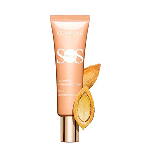3666057133466 - CLARINS SOS MAKE-UP PRIMER PEACH | COLOR CORRECTING | 24H HYDRATION* |HYDRATING PRIMER | BLURS IMPERFECTIONS, BOOSTS RADIANCE, AND PREPS SKIN | ALL SKIN TYPES | 1.0 OUNCE
