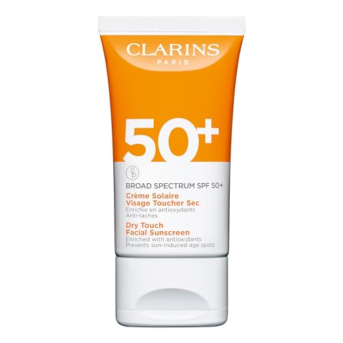 3666057246074 - CLARINS NEW DRY TOUCH FACE SUNSCREEN | BROAD SPECTRUM SPF 50+ | UVA/UVB PROTECTION | LIGHTWEIGHT AND NO WHITE CAST | ENRICHED WITH ANTIOXIDANTS | ALL SKIN TYPES, INCLUDING SENSITIVE SKIN | 1.7 OUNCES