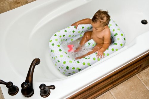 0036768123095 - INFLATABLE BATH TUB FROGGIE COLLECTION WHITE GREEN 6-18 MONTHS