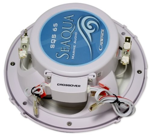 0368298553067 - PAIR OF BRAND NEW CADENCE SQS-65W MARINE/BOAT WATERPROOF 6.5 ROUND SPEAKERS WITH 200 WATTS + INTERNAL MYLAR CAPACITOR **CADENCE ONLY MAKES TOP OF THE LINE AUDIO EQUIPMENT**
