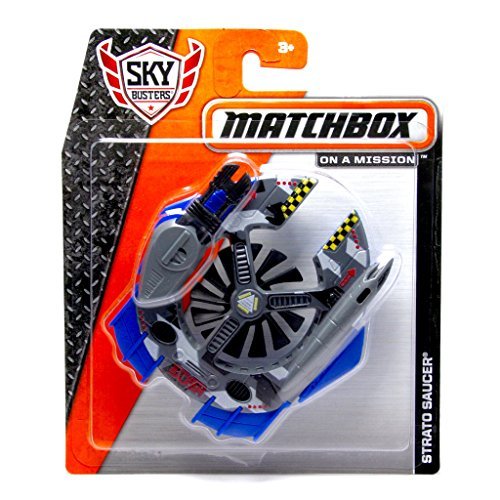 0036881440222 - STRATO SAUCER (BLUE) * MBX ON A MISSION * 2014 MATCHBOX SKY BUSTERS SERIES DIE-CAST AIRCRAFT