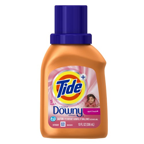 0037000007562 - TIDE PLUS A TOUCH OF DOWNY APRIL FRESH SCENT HIGH EFFICIENCY LIQUID LAUNDRY DETERGENT 5 LOADS 10 FLUID OUNCE