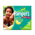 0037000067511 - BABY DRY SIZE 3 DIAPERS CONV. PACK 28 LB, 28 DIAPERS