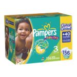 0037000081821 - GAMBLE PAMPERS BABY DRY DIAPERS GIANT PACK SIZE 28 LB, 156 DIAPERS