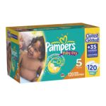 0037000081845 - GAMBLE PAMPERS BABY DRY DIAPERS GIANT PACK SIZE 120 DIAPERS