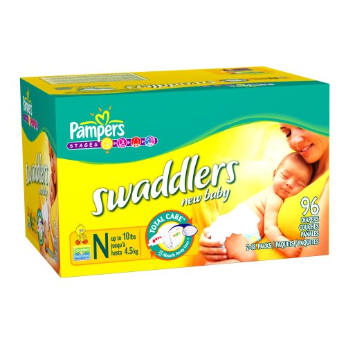 0037000094920 - PAMPERS SWADDLERS, NEWBORN, 96-COUNT