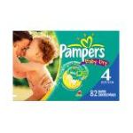 0037000228035 - GAMBLE PAMPERS BABY DRY DIAPERS SIZE 4 82 DIAPERS 37 LB, 82 DIAPERS