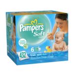 0037000282495 - PAMPERS SOFT CARE UNSCENTED BABY WIPES REFILL 432 WIPES