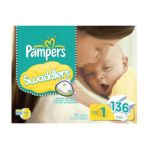 0037000303909 - SWADDLERS DIAPERS SIZE 1 VALUE PACK 14 LB, 152 DIAPERS