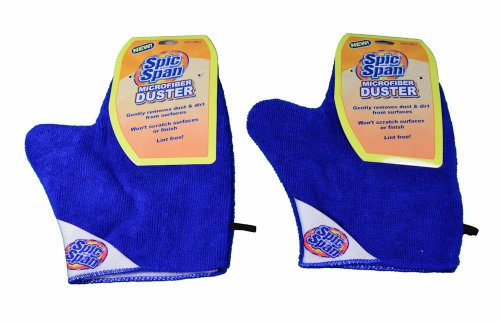 0037000315124 - LOT OF 2 BLUE SPIC AND SPAN MICROFIBER DUSTER MITT