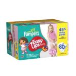 0037000505617 - GAMBLE PAMPERS EASY UPS VALUE PACK GIRL SIZE 4T 5T DIAPERS