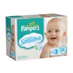 0037000506805 - GAMBLE PAMPERS SWADDLERS SENSITIVE DIAPERS ECONOMY CASE SIZE 28 LB