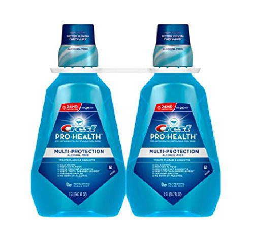 0037000528685 - CREST PRO-HEALTH MULTI-PROTECTION ALCOHOL FREE RINSE 1.5L PACK OF 2