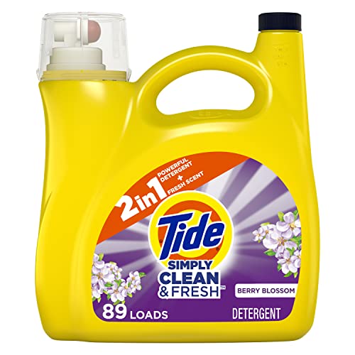 0037000587101 - TIDE SIMPLY LIQUID LAUNDRY DETERGENT BERRY BLOSSOM, 89 LOADS(PACKAGING MAY VARY)
