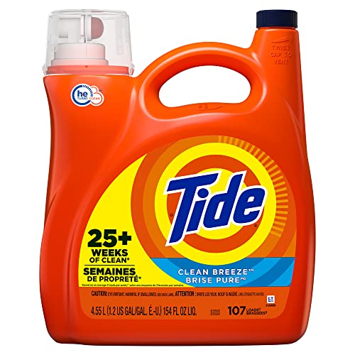 0037000605621 - TIDE LIQUID DETERGENT CLEAN BREEZE 107 WASHES COMPATIBLE WITH 4.55 LITRES (PACK OF 1)
