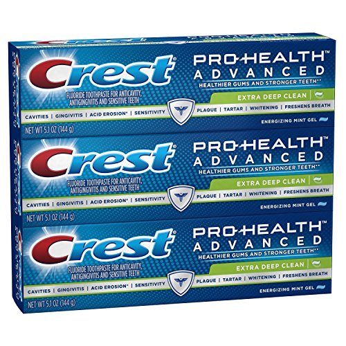 0037000715030 - CREST PRO-HEALTH ADVANCED EXTRA DEEP CLEAN GEL TOOTHPASTE, 5.1 OUNCE, PACK OF 3
