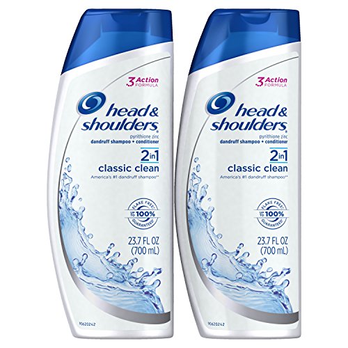 0037000716563 - HEAD AND SHOULDERS CLASSIC CLEAN 2-IN-1 DANDRUFF SHAMPOO AND CONDITIONER TWIN PACK, 2 COUNT