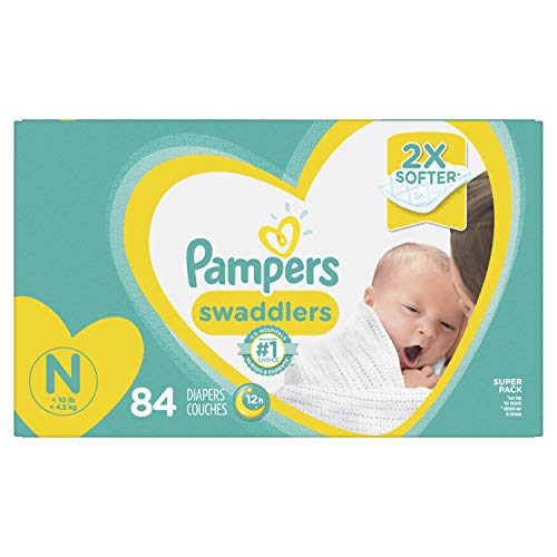 0037000749622 - PAMPERS PAMPERS SWADDLERS NEWBORN DIAPERS SIZE N 84 COUNT, 84 COUNT