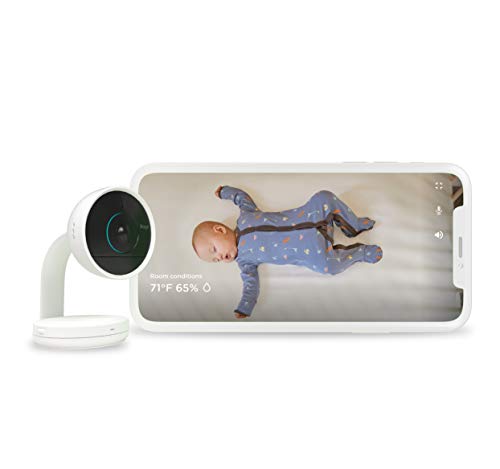 0037000802372 - LUMI BY PAMPERS SMART BABY MONITOR: CAMERA WITH HD VIDEO AND AUDIO | WIFI, NIGHT VISION, TEMPERATURE & HUMIDITY TRACKING | COMPATIBLE WITH THE LUMI SLEEP ROUTINE SYSTEM (SOLD SEPARATELY)