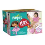 0037000827511 - GAMBLE PAMPERS EASY UPS GIRL TRAINERS DIAPERS SUPER PACK SIZE 40 LB, 72 PANTS