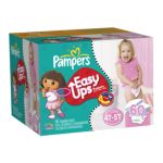 0037000827535 - GAMBLE PAMPERS EASY UPS GIRL TRAINERS DIAPERS SUPER PACK SIZE
