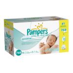 0037000836728 - SENSITIVE WIPES 768 TOTAL COUNT WITH TUB