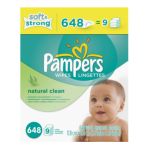 0037000836742 - NATURAL CLEAN BABY WIPES REFILLS 648 SHEETS