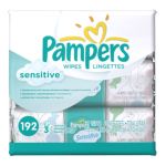0037000845409 - SENSITIVE BABY WIPES TRAVEL REFILL PACKS 192 SHEETS