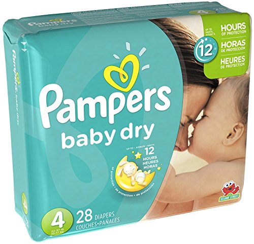 0037000862116 - PAMPERS BABY DRY DIAPERS - SIZE 4 - 28 CT