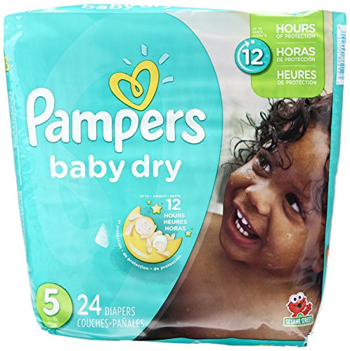 0037000862123 - PAMPERS BABY DRY DIAPERS SIZE 5 JUMBO PACK