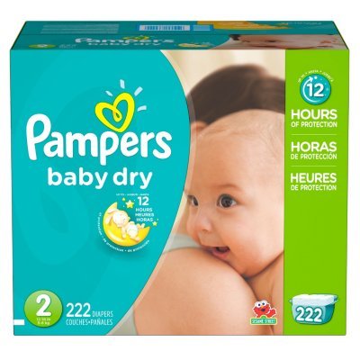 0037000862499 - PAMPERS BABY DRY DIAPERS SIZE 2 ECONOMY PACK PLUS