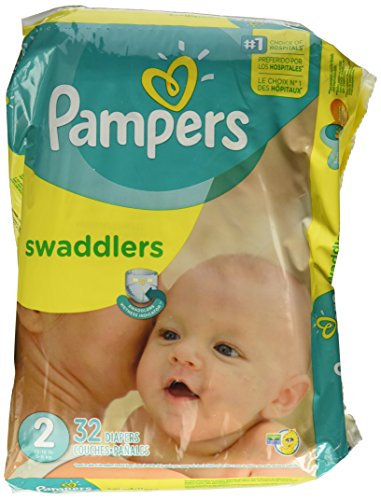 0037000863434 - PAMPERS SWADDLERS DIAPERS SIZE 2 JUMBO PACK