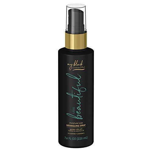0037000863557 - MY BLACK IS BEAUTIFUL, HAIR SPRAY,SULFATE FREE AND PARABEN FREE, CURLY AND COILY HAIR PRODUCTS WITH COCONUT OIL, HONEY AND TURMERIC, MOISTURE LUXE HAIR DETANGLING, 7.6 FL OZ