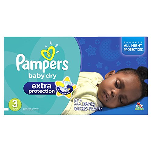 0037000864868 - PAMPERS BABY DRY EXTRA PROTECTION DIAPERS SUPER PACK, SIZE 3, 92 COUNT (PACKAGING MAY VARY)
