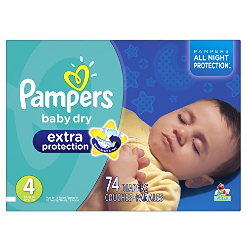 0037000864875 - PAMPERS BABY DRY EXTRA PROTECTION DIAPERS SUPER PACK, SIZE 4, 74 COUNT (PACKAGING MAY VARY)