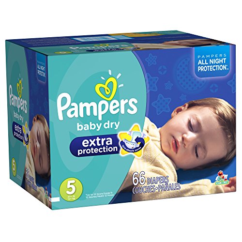 0037000864899 - PAMPERS BABY DRY EXTRA PROTECTION DIAPERS, SUPER PACK, SIZE 5, 66 COUNT (PACKAGING MAY VARY)