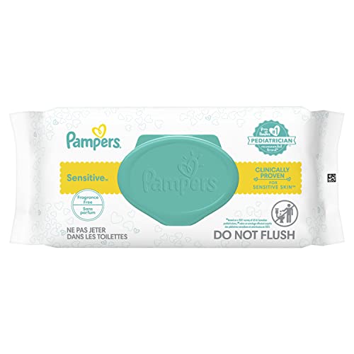 0037000870760 - PAMPERS SENSITIVE BABY WIPES, 56 SHEETS