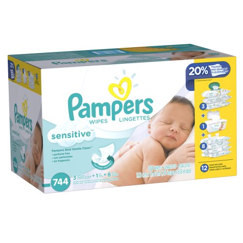 0037000884415 - PAMPERS SENSITIVE WIPES 12X PACK