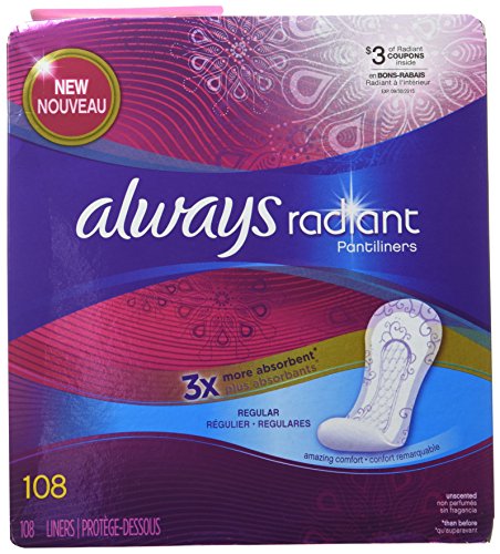 0037000894025 - ALWAYS RADIANT PANTILINERS UNSCENTED