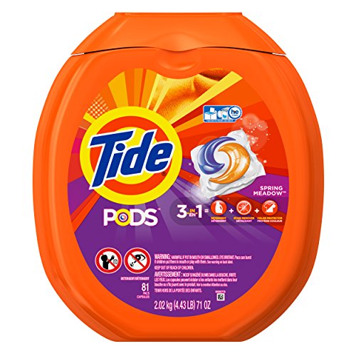 0037000917816 - TIDE PODS SPRING MEADOW HE TURBO LAUNDRY DETERGENT PACKS, SPRING MEADOW, 81 COUN