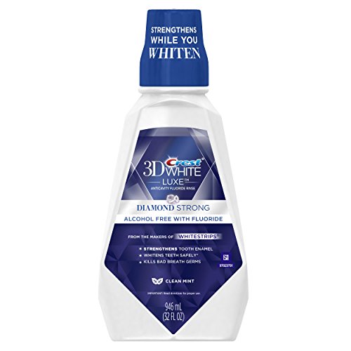 0037000925576 - 3D WHITE LUXE DIAMOND STRONG ANTICAVITY FLUORIDE CLEAN MINT WHITENING MOUTH RINSE 946 ML
